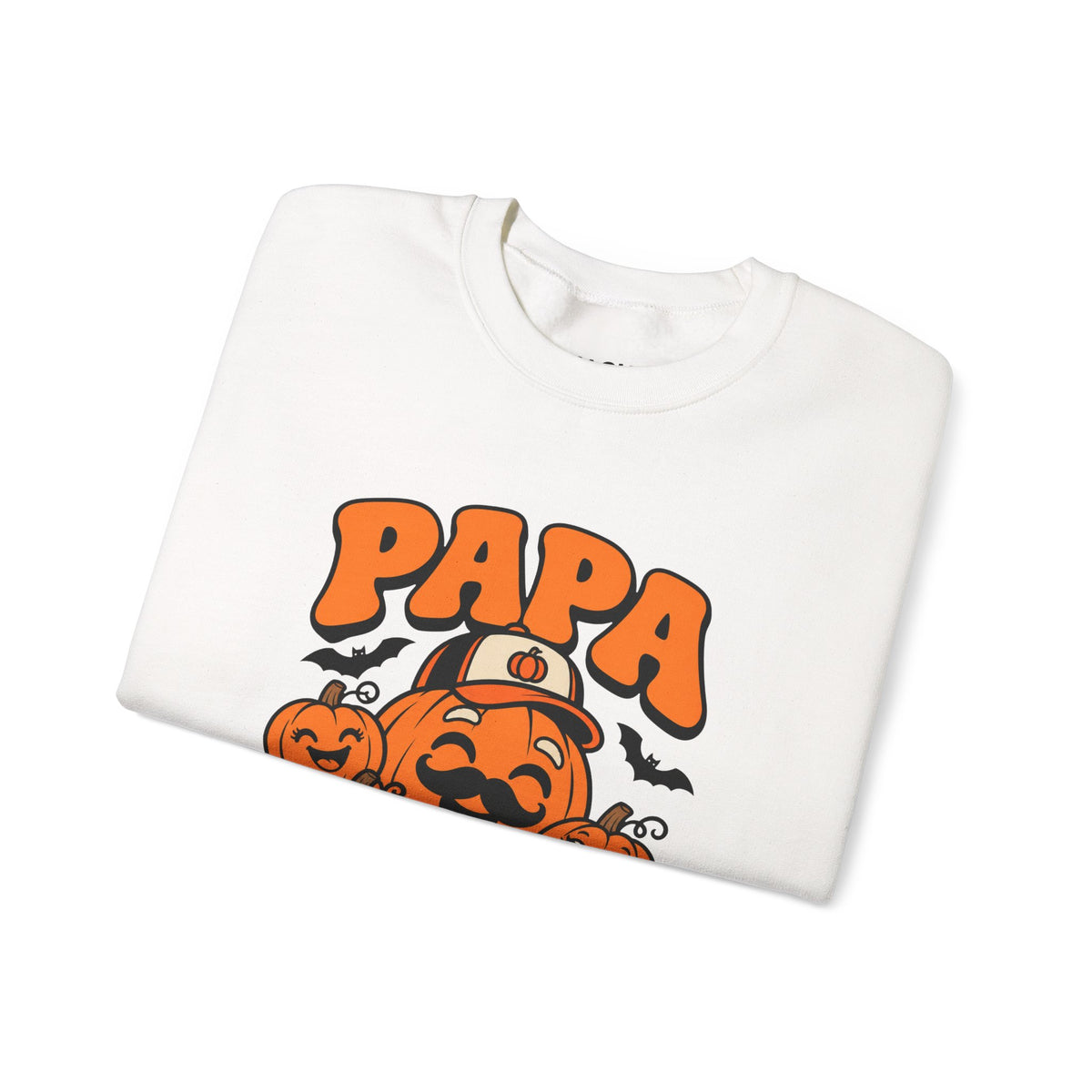 Papa Pumpkin Halloween Crewneck Sweatshirt for Dads