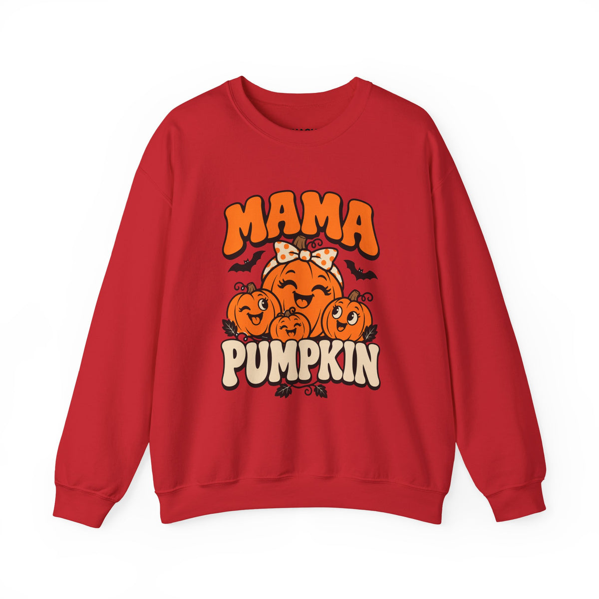 Mama Pumpkin Halloween Crewneck Sweatshirt for Moms