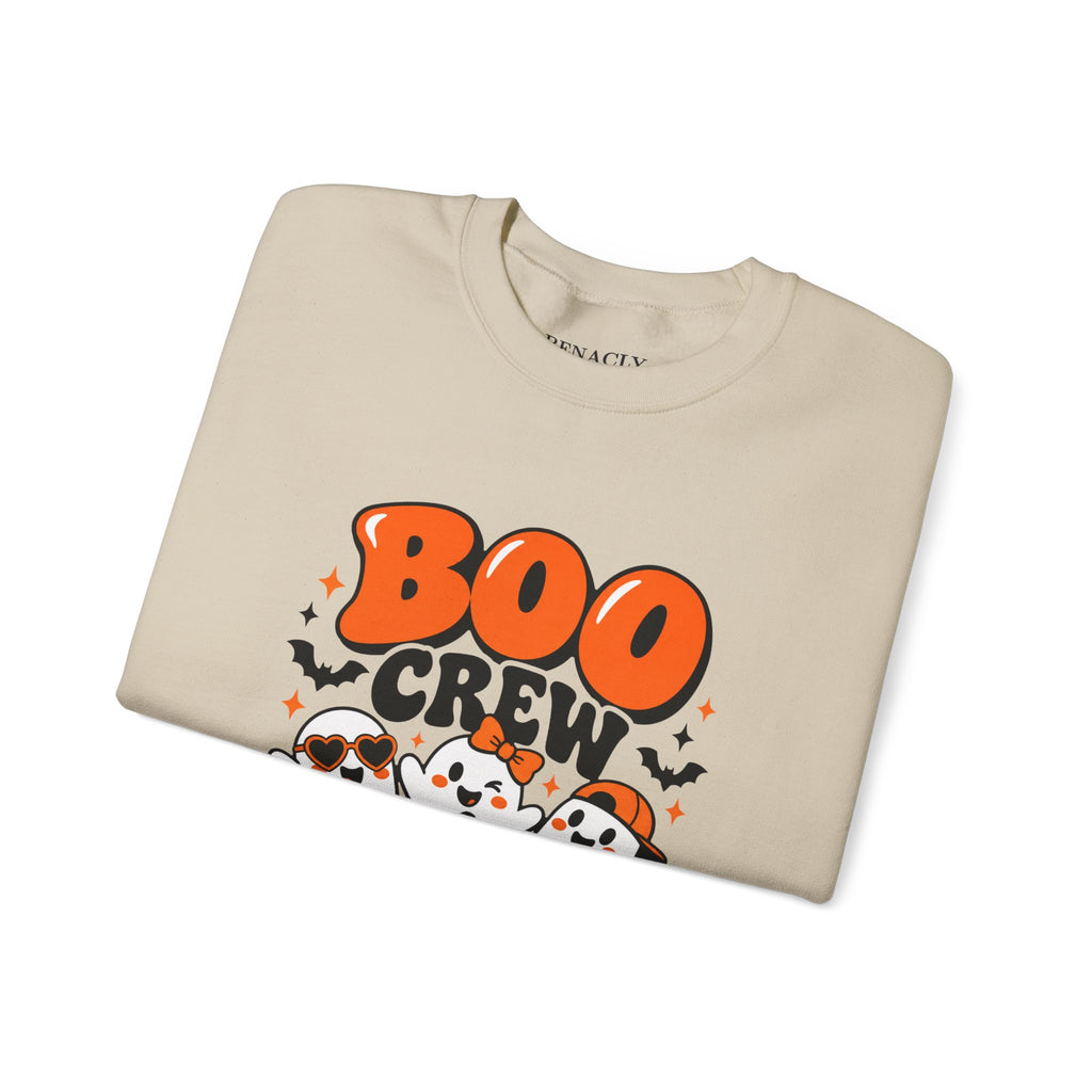 Boo Crew Mom Halloween Sweatshirt – Women’s Graphic Crewneck