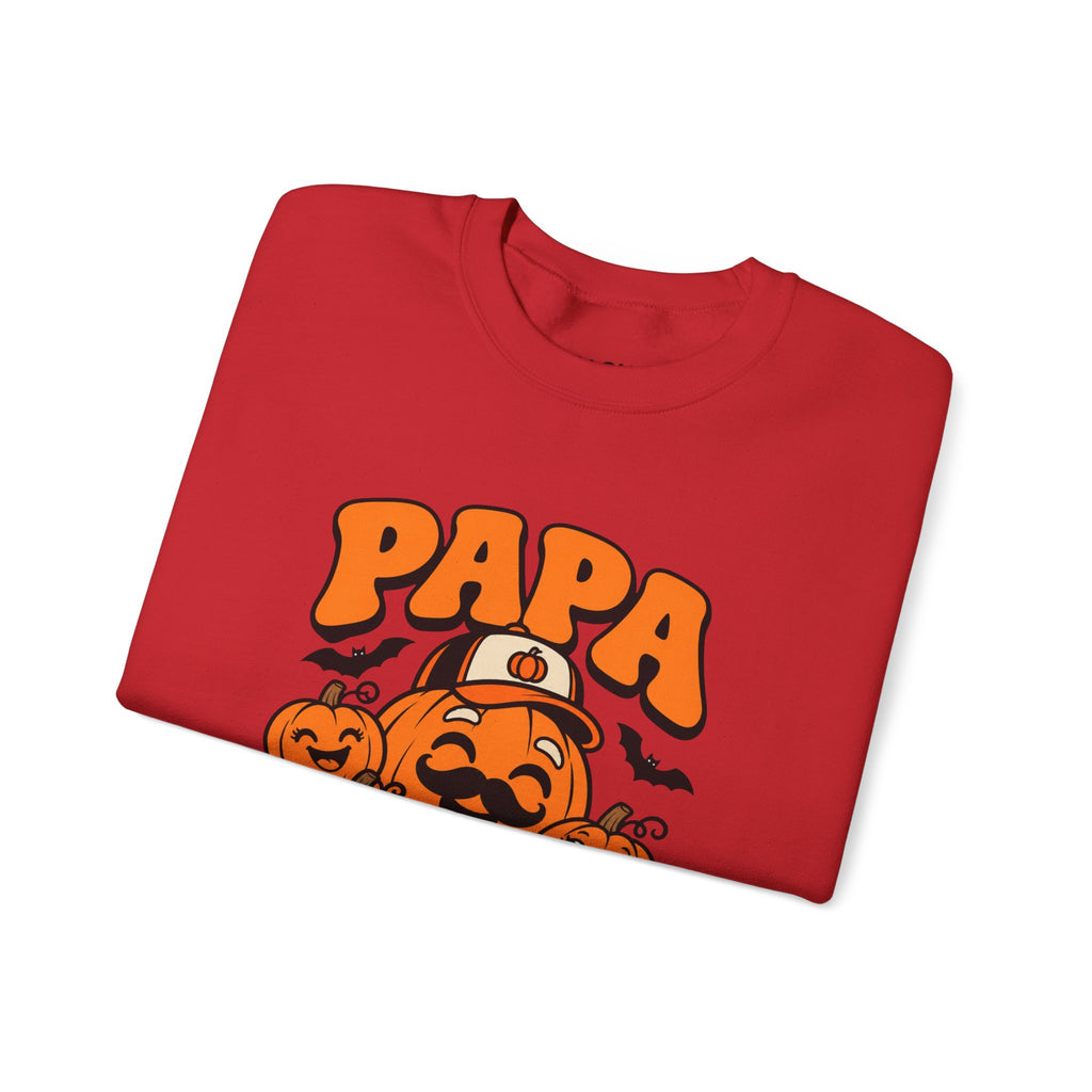 Papa Pumpkin Halloween Crewneck Sweatshirt for Dads