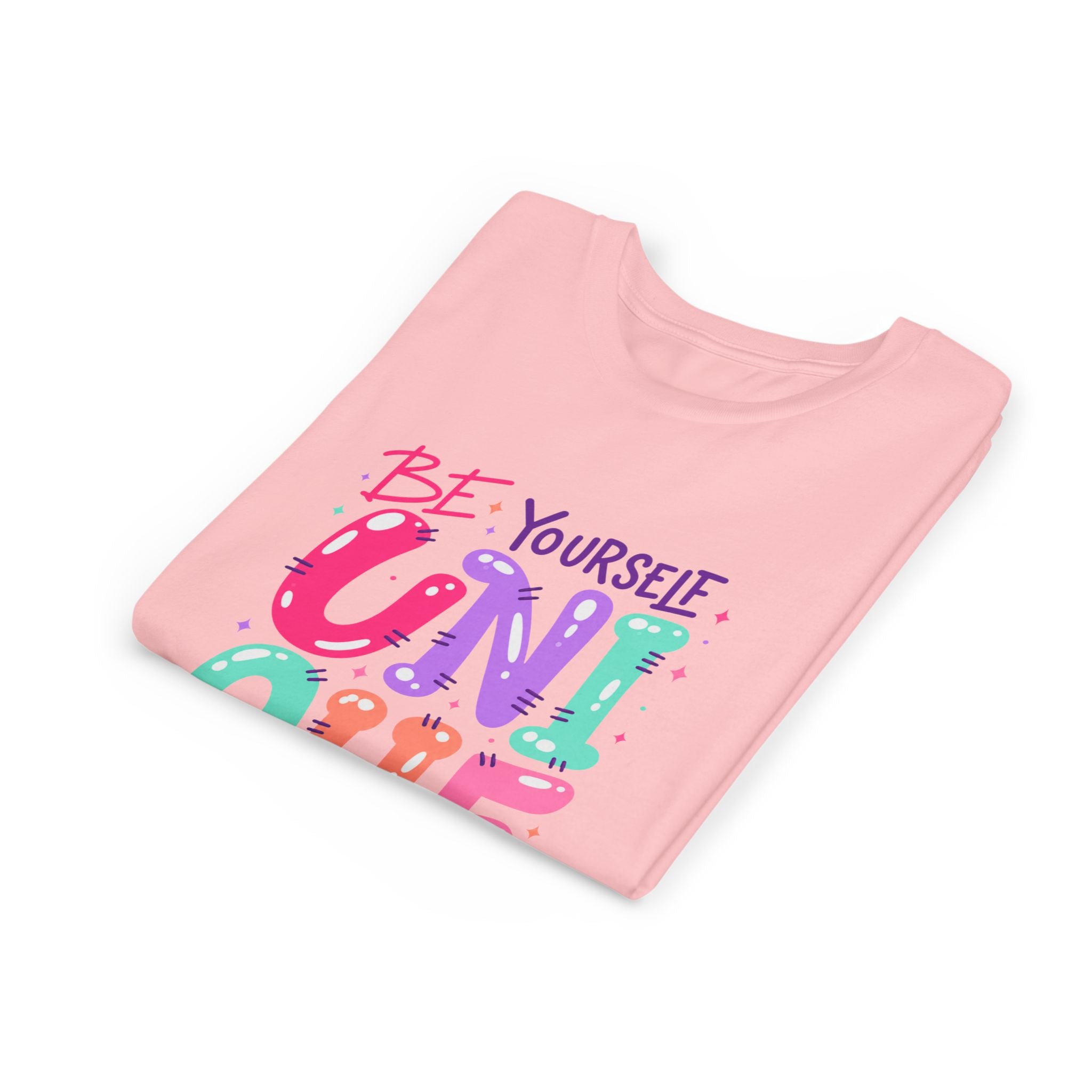 Youth Tee — Be Yourself Unique Colorful Kids Graphic T-Shirt