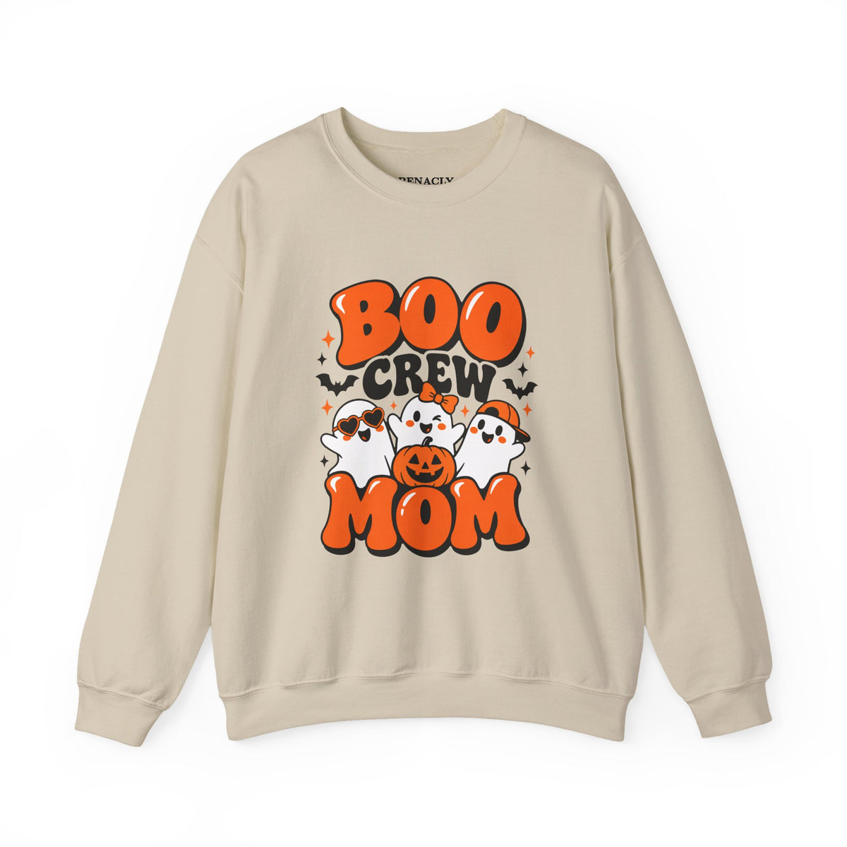 Boo Crew Mom Halloween Sweatshirt – Women’s Graphic Crewneck