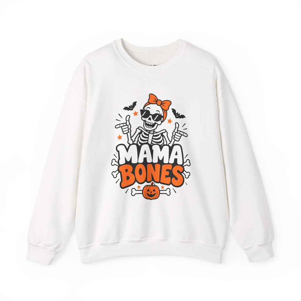 Mama Bones Halloween Sweatshirt for Moms – Funny Skeleton Crewneck