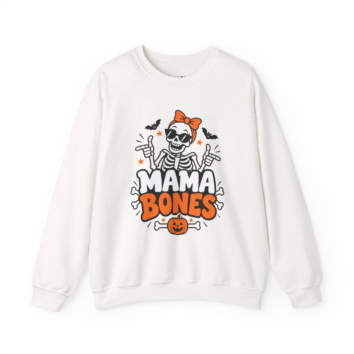 Mama Bones Halloween Sweatshirt for Moms – Funny Skeleton Crewneck