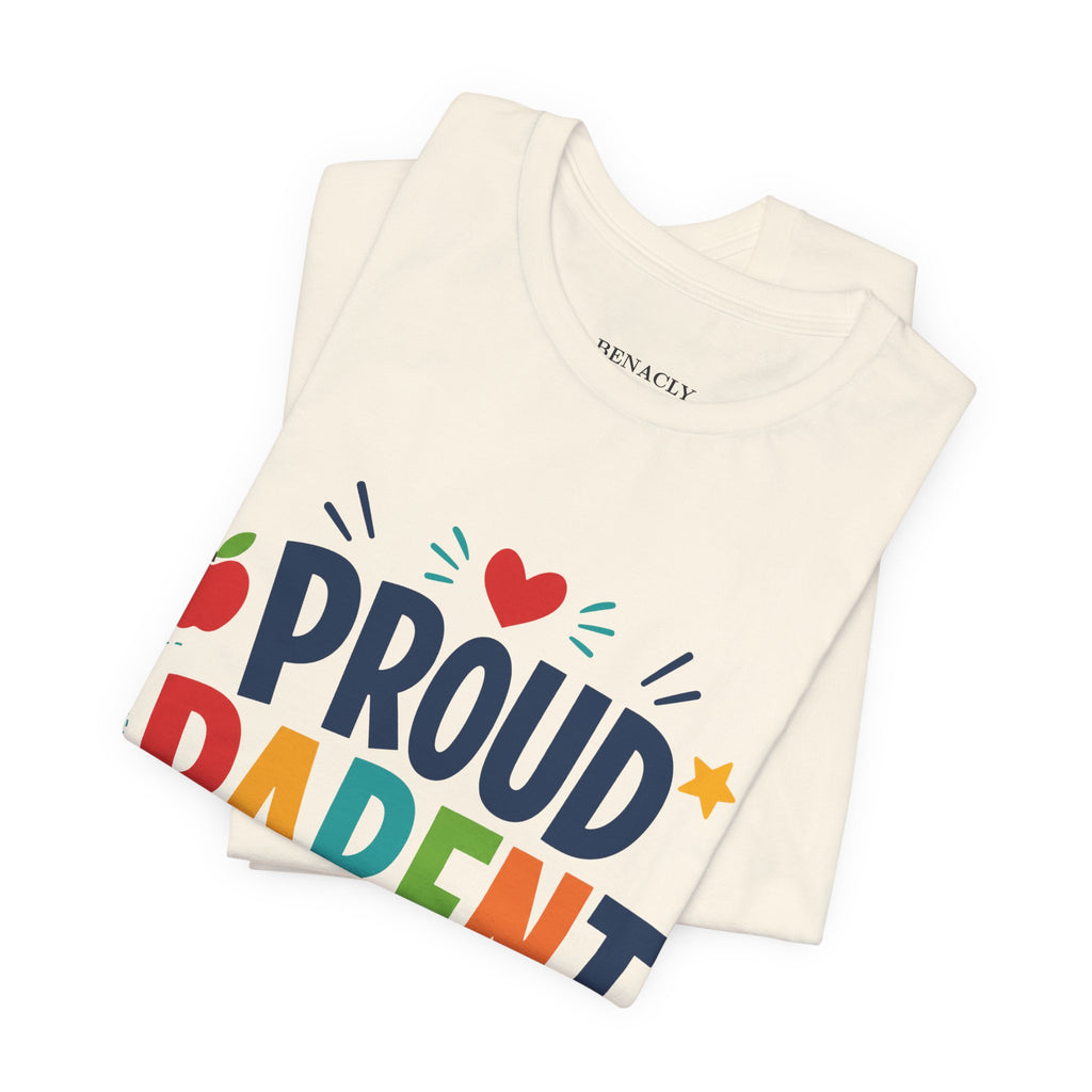 Proud Parent Crew T-Shirt — Colorful Back to School Tee