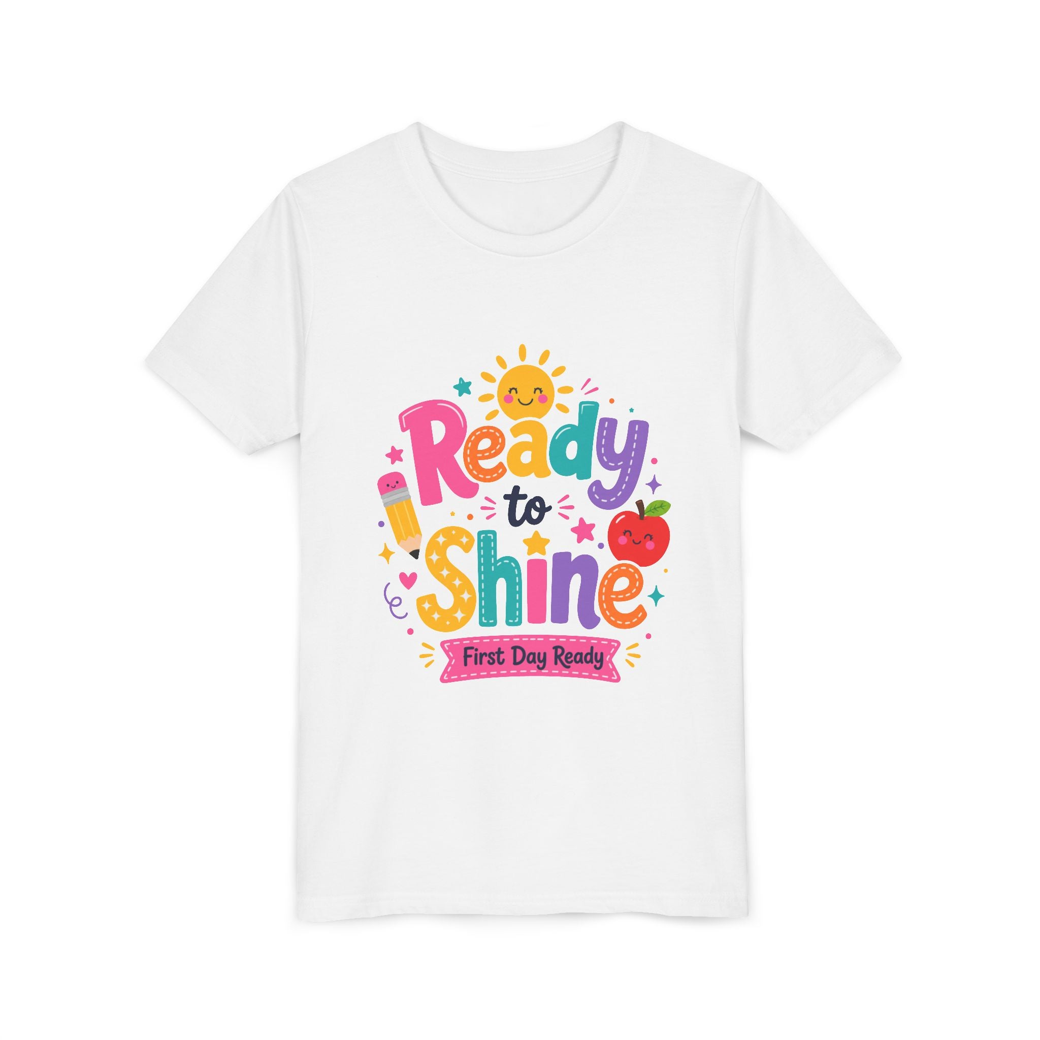 Ready to Shine Youth Tee – First Day Ready Back to School Shirt