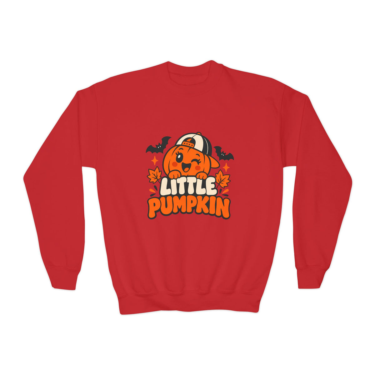 Kids’ Halloween Crewneck Sweatshirt — “Little Pumpkin”