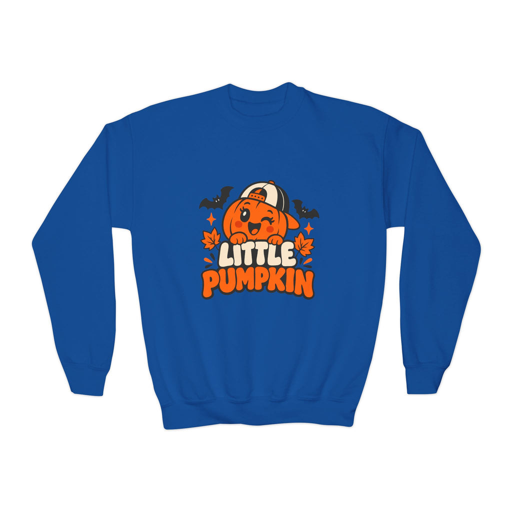 Kids’ Halloween Crewneck Sweatshirt — “Little Pumpkin”
