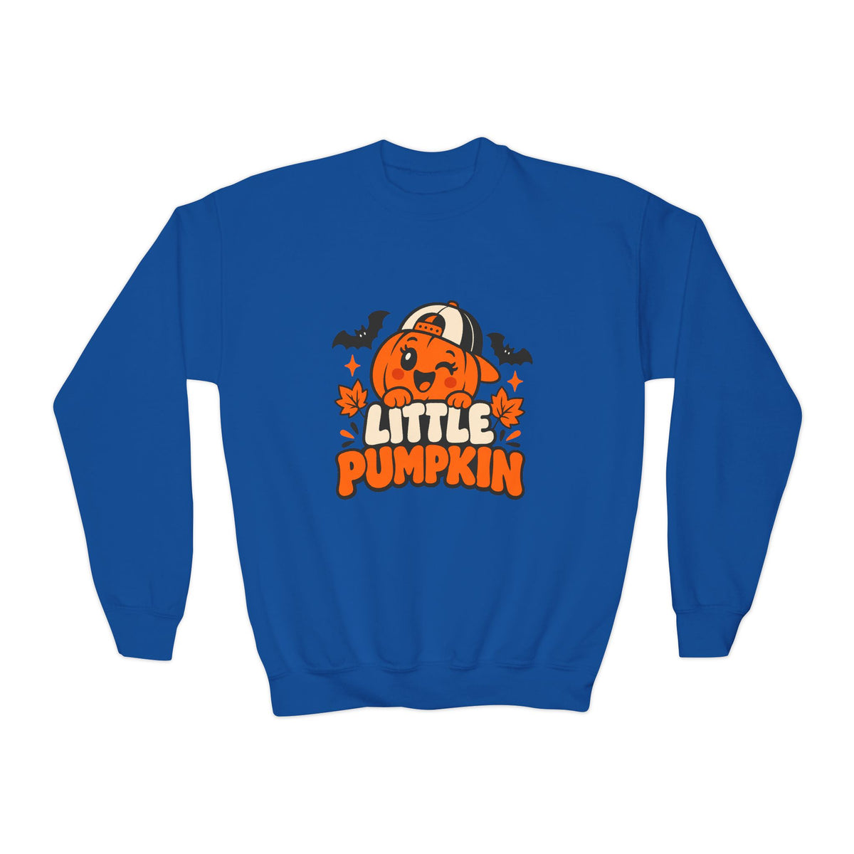 Kids’ Halloween Crewneck Sweatshirt — “Little Pumpkin”