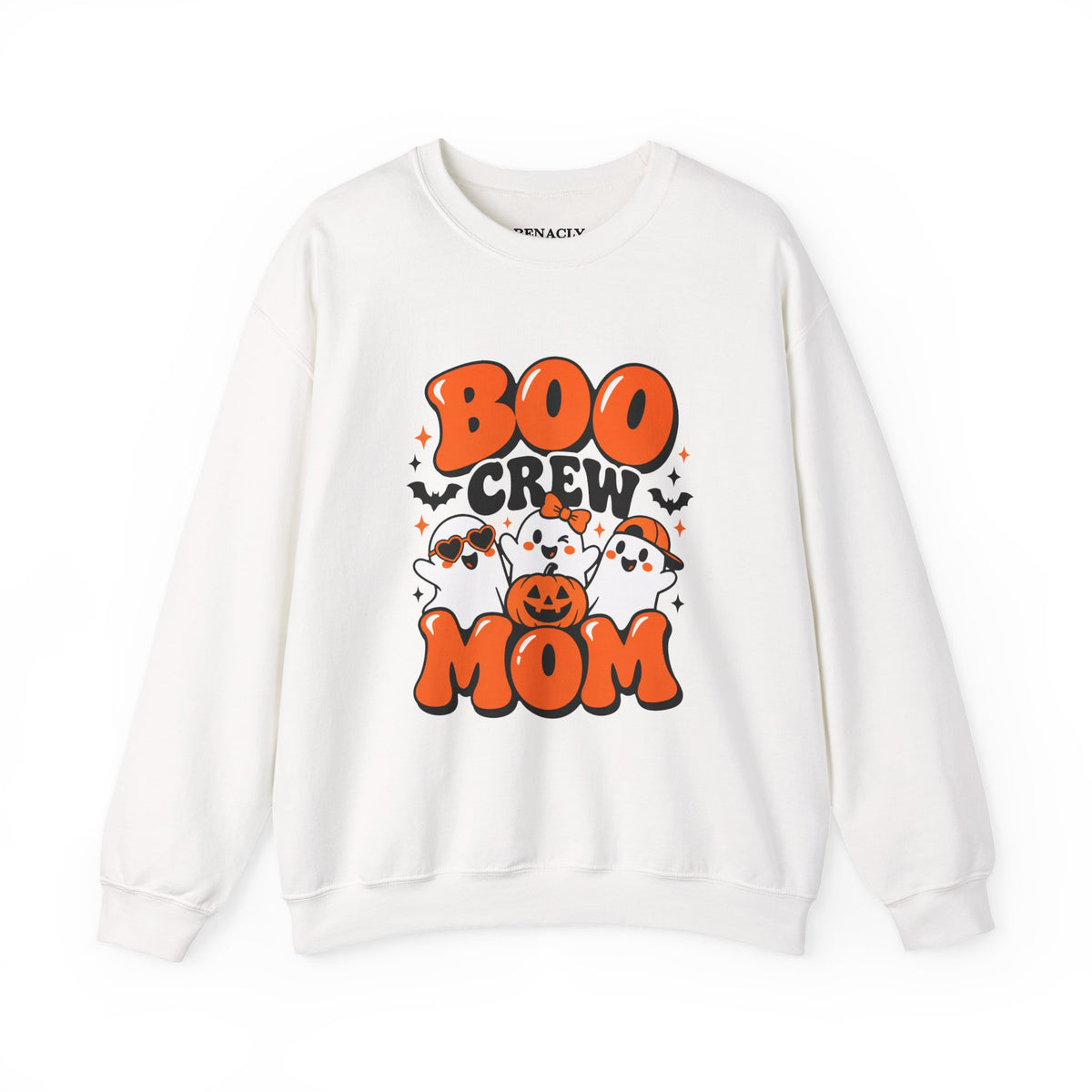 Boo Crew Mom Halloween Sweatshirt – Women’s Graphic Crewneck