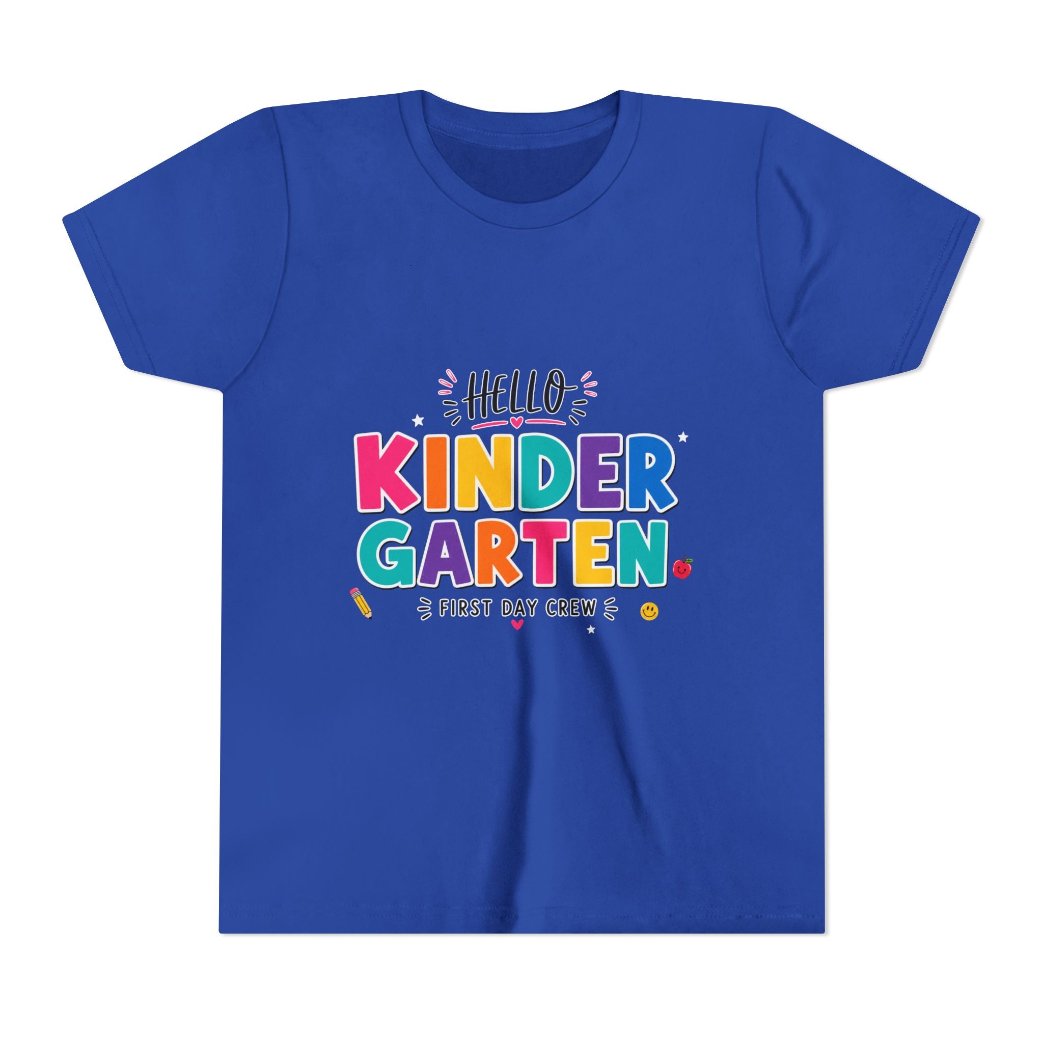 Kindergarten First Day Youth Tee — "Hello Kindergarten" Back-to-School Shirt