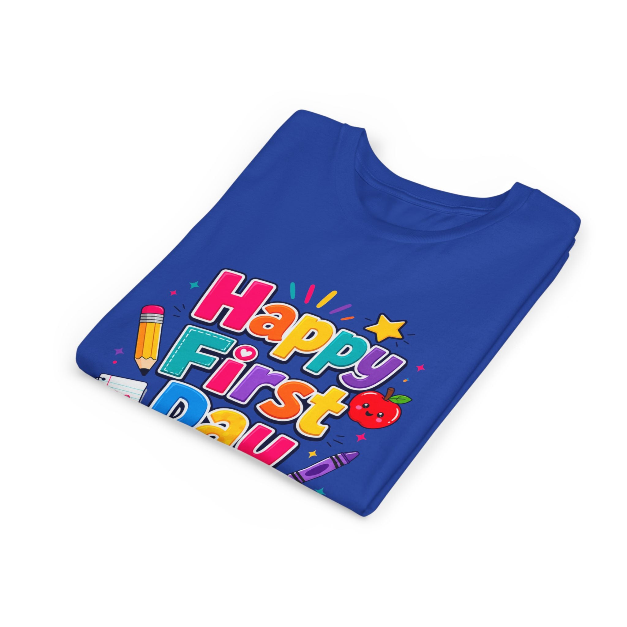 Happy First Day of School Youth Tee — Cute Back-to-School Kids Shirt