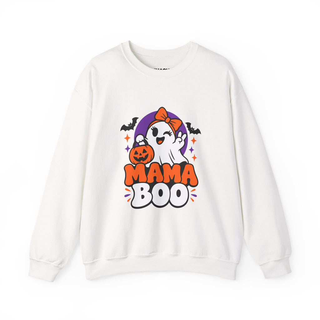 Mama Boo Halloween Sweatshirt — Cute Ghost Mom Crewneck