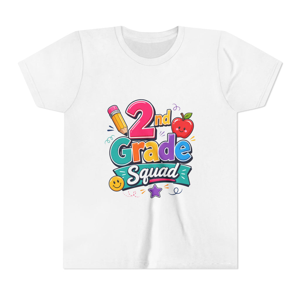 2nd Grade Squad Youth T-Shirt — Cute Back-to-School Kids Tee