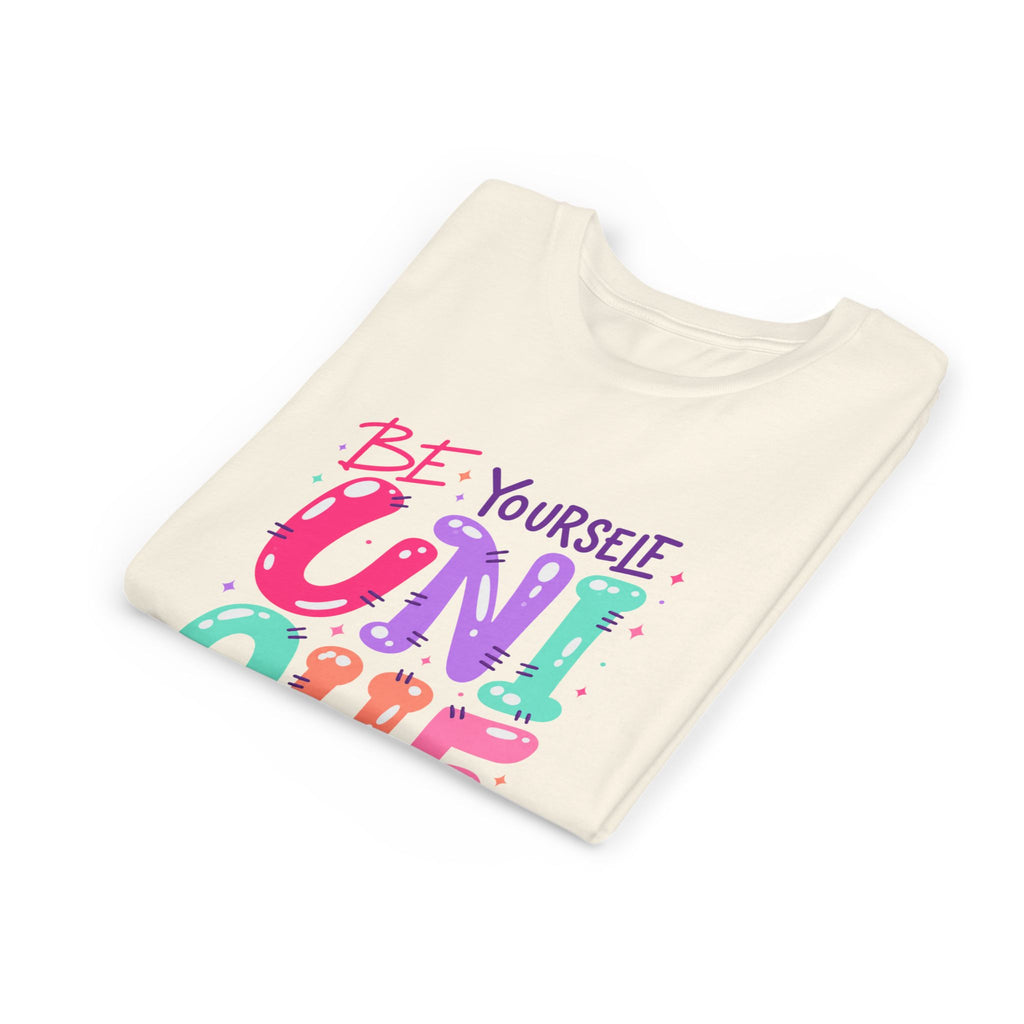 Youth Tee — Be Yourself Unique Colorful Kids Graphic T-Shirt