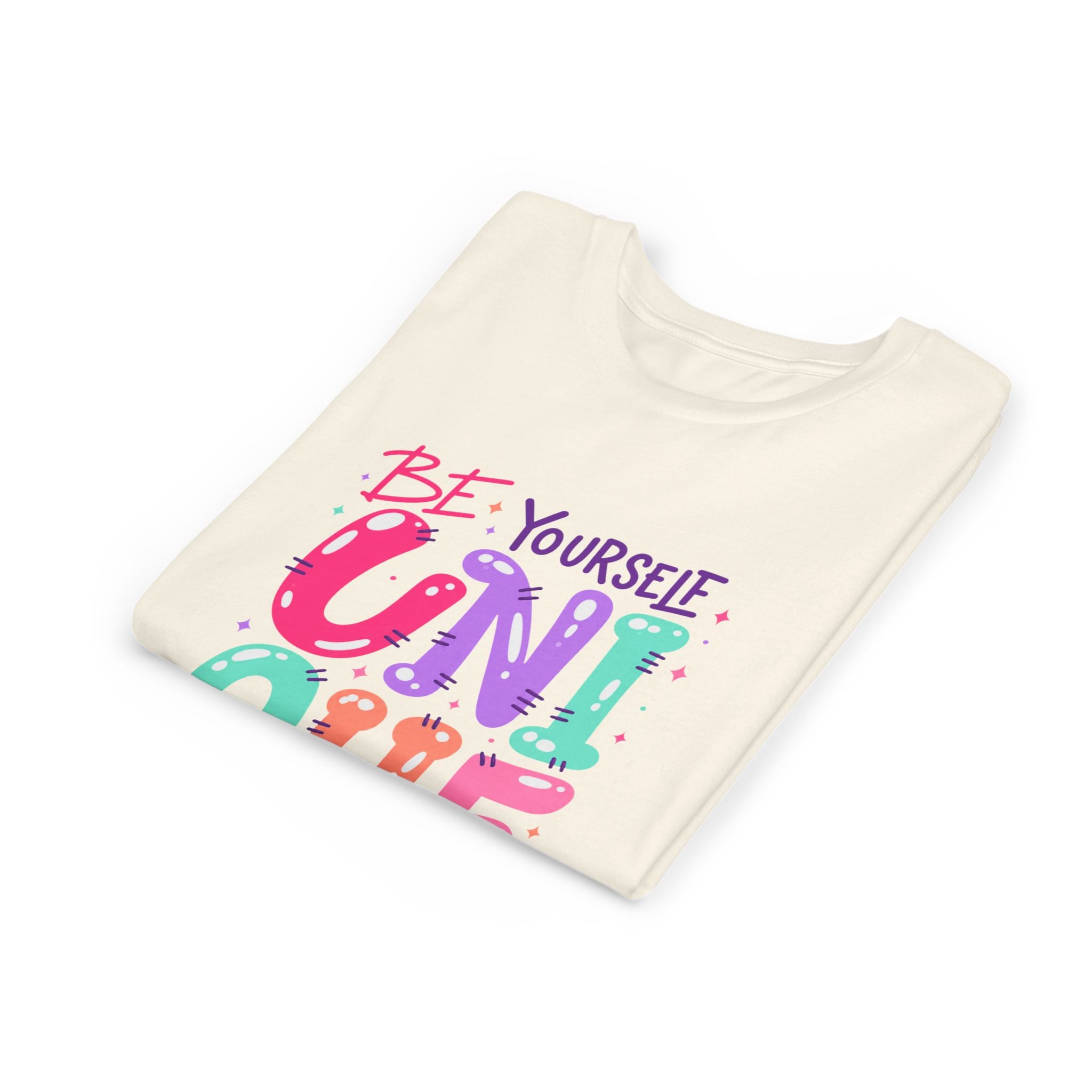 Youth Tee — Be Yourself Unique Colorful Kids Graphic T-Shirt