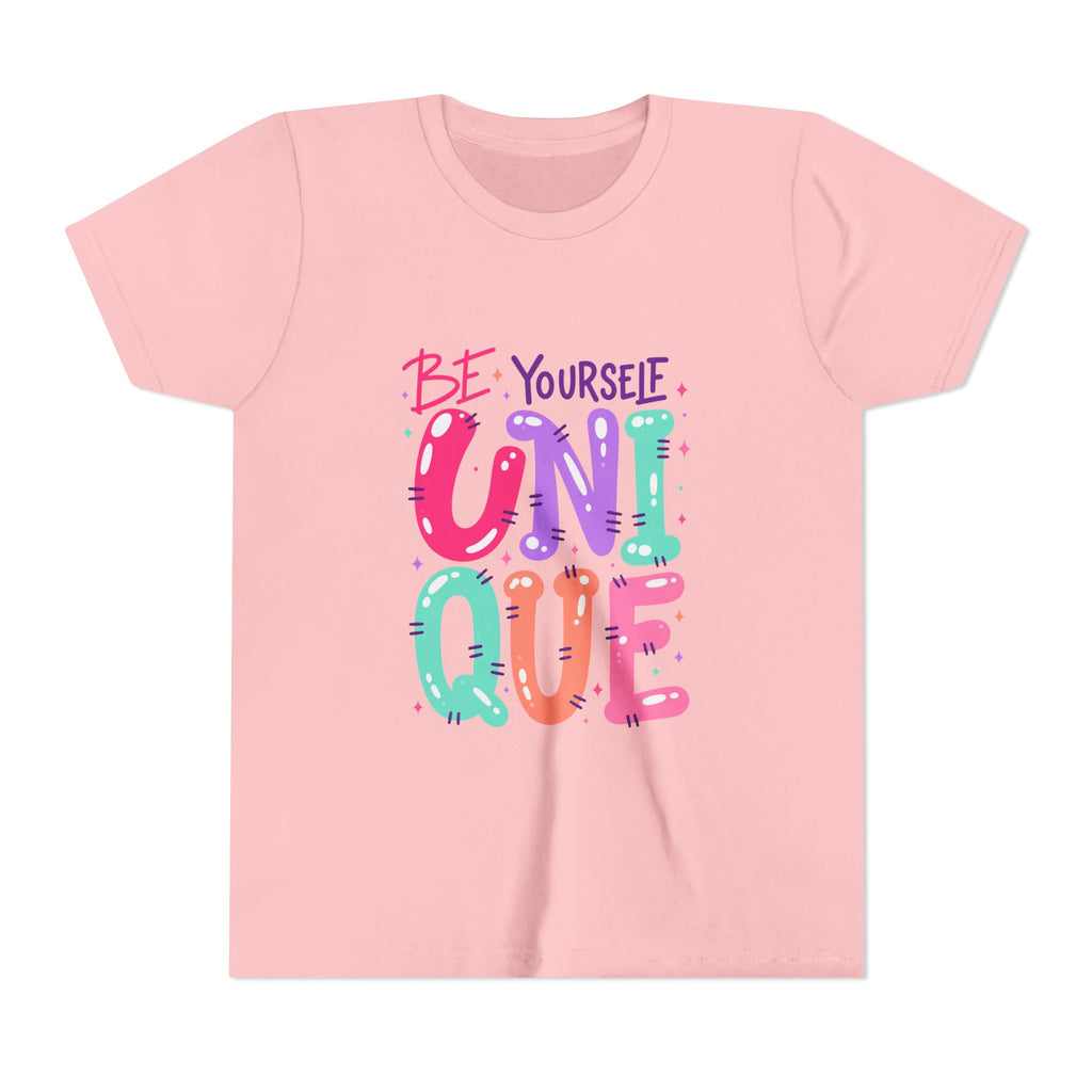 Youth Tee — Be Yourself Unique Colorful Kids Graphic T-Shirt