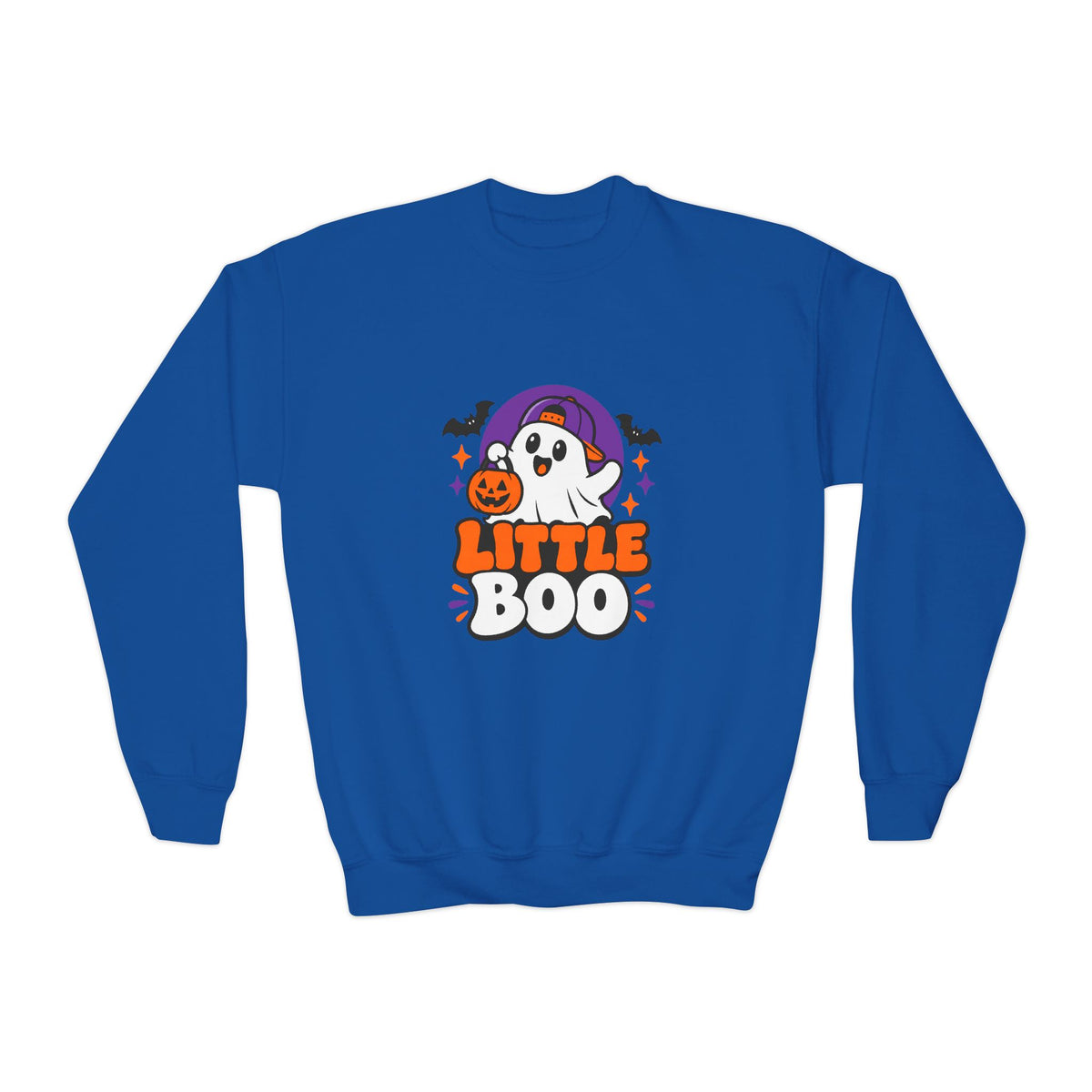 Little Boo Youth Sweatshirt — Cute Halloween Ghost Crewneck for Kids