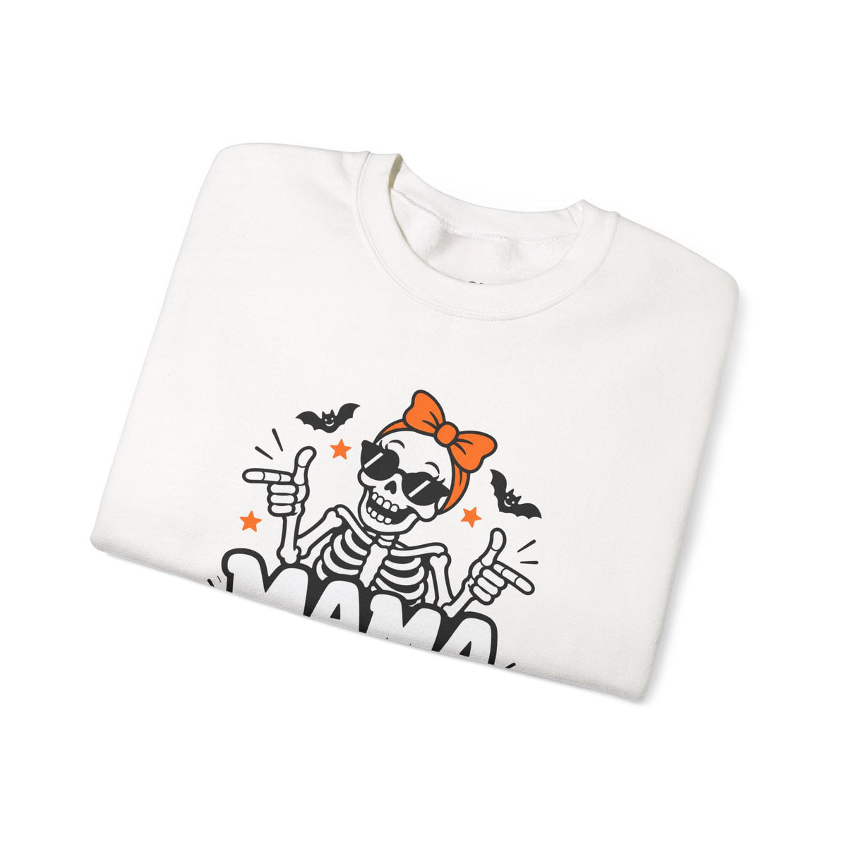 Mama Bones Halloween Sweatshirt for Moms – Funny Skeleton Crewneck
