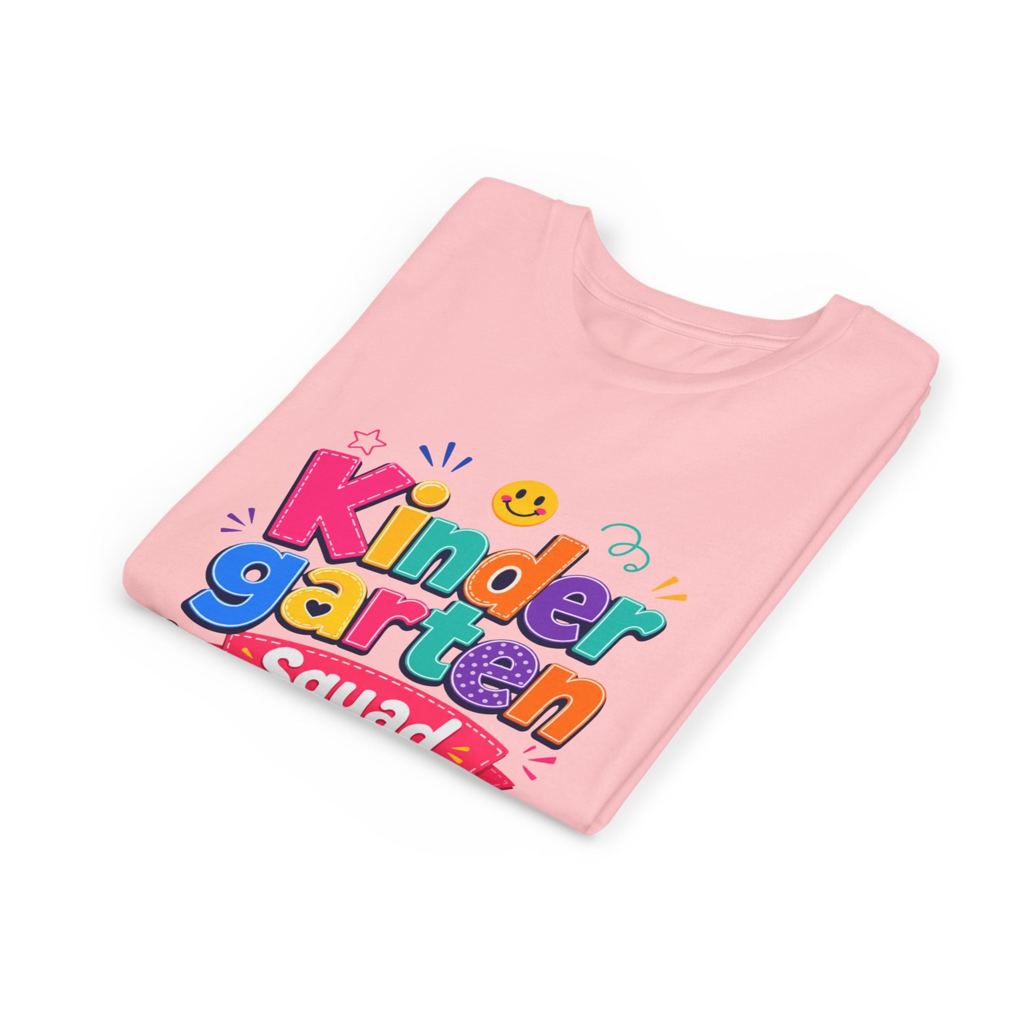 Kindergarten Squad Youth Tee — Colorful Back-to-School Kids Shirt