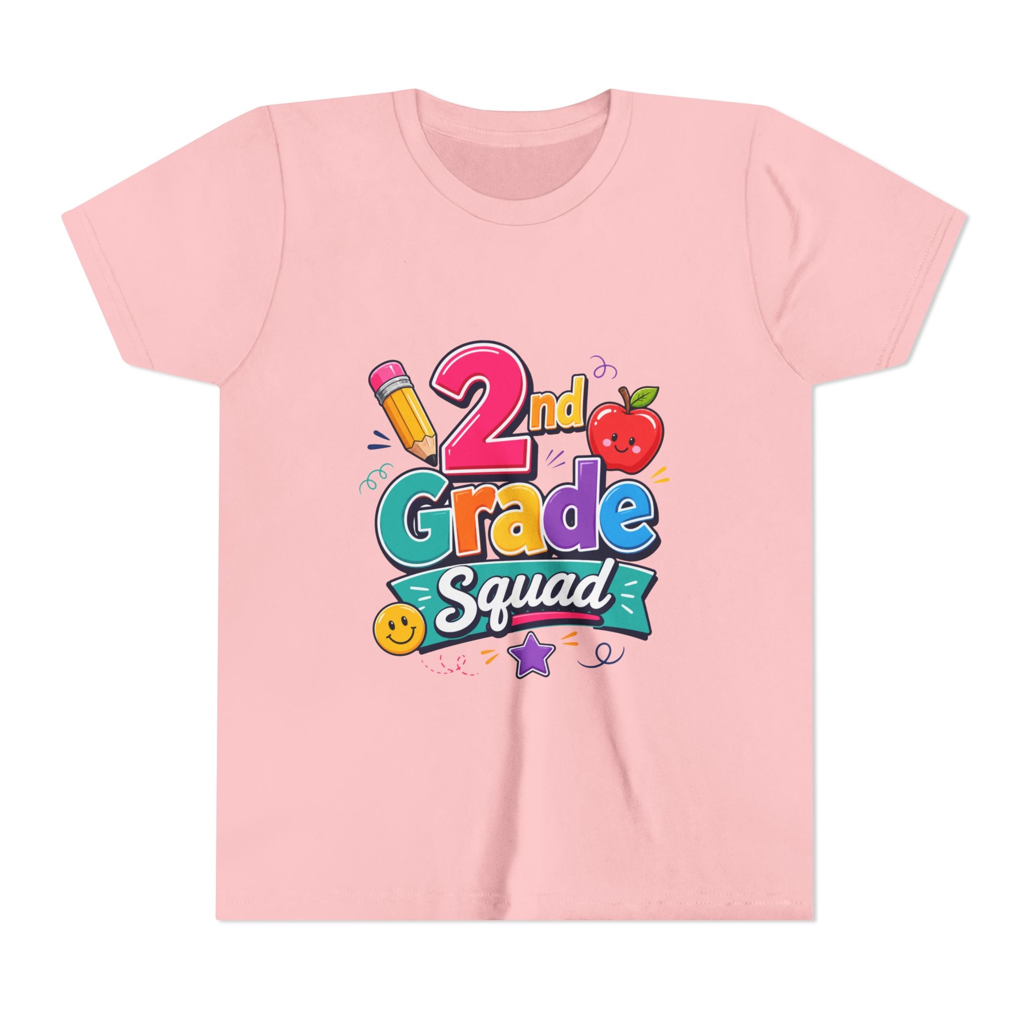 2nd Grade Squad Youth T-Shirt — Cute Back-to-School Kids Tee