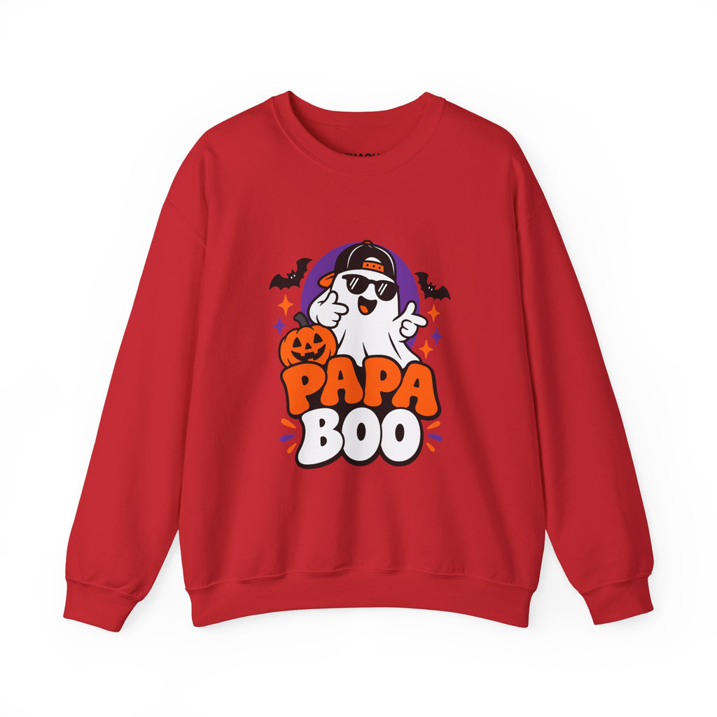 Papa Boo Halloween Sweatshirt for Dads – Funny Ghost Crewneck