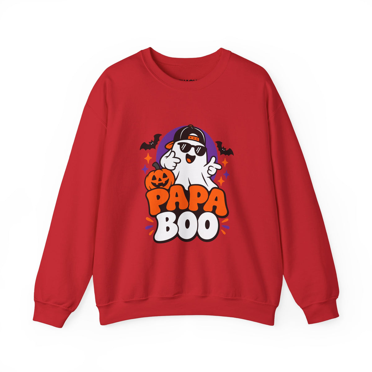 Papa Boo Halloween Sweatshirt for Dads – Funny Ghost Crewneck