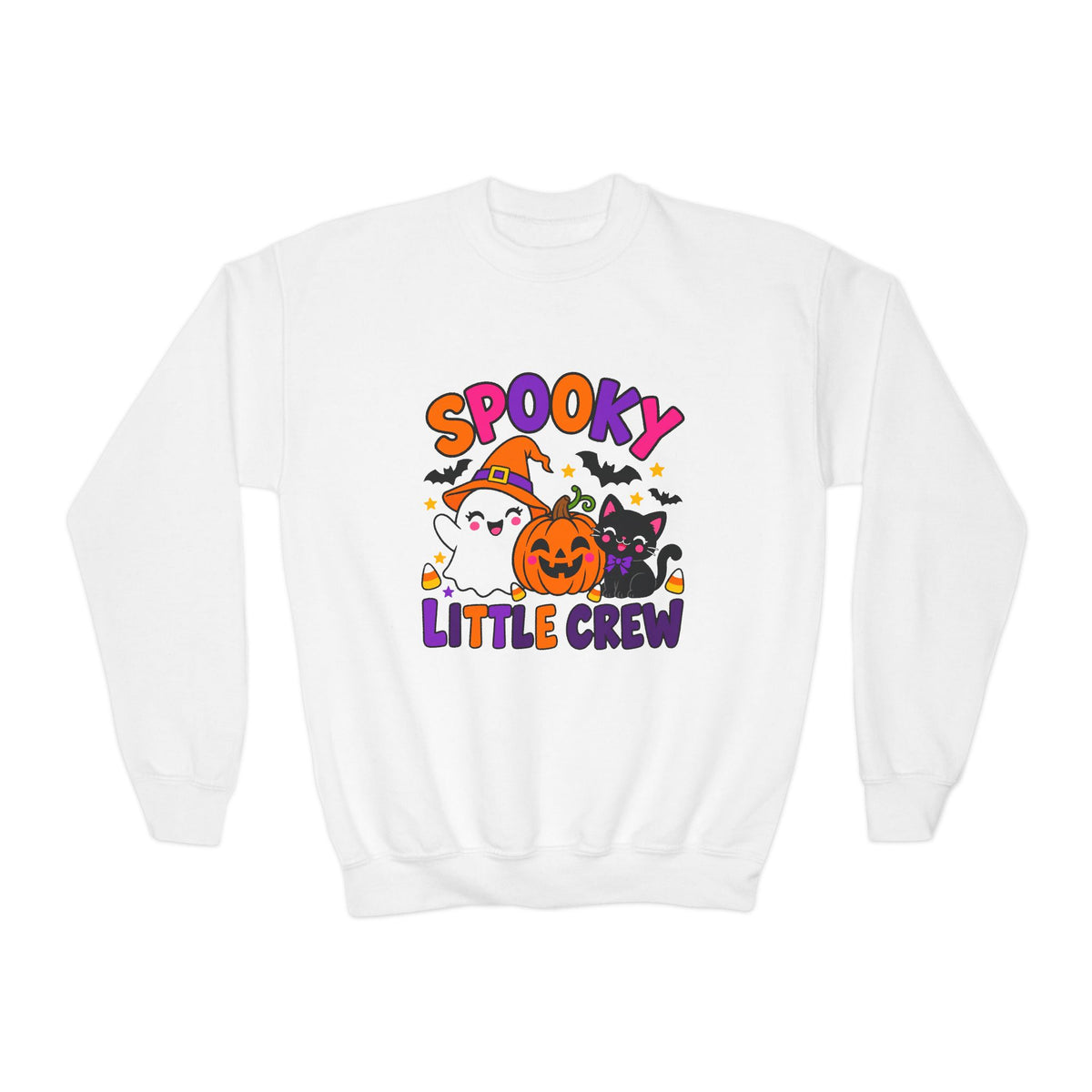 Spooky Little Crew Youth Halloween Sweatshirt