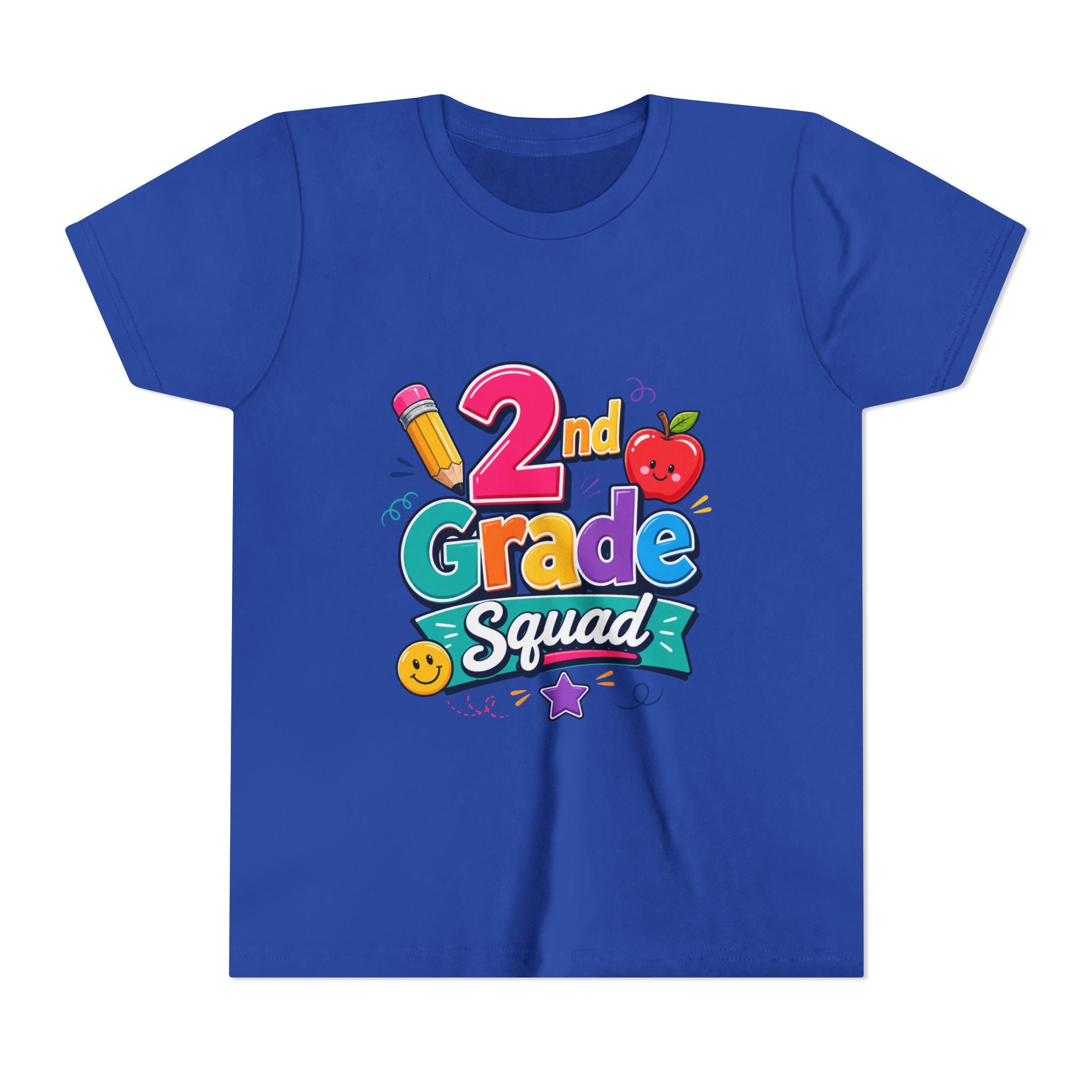 2nd Grade Squad Youth T-Shirt — Cute Back-to-School Kids Tee