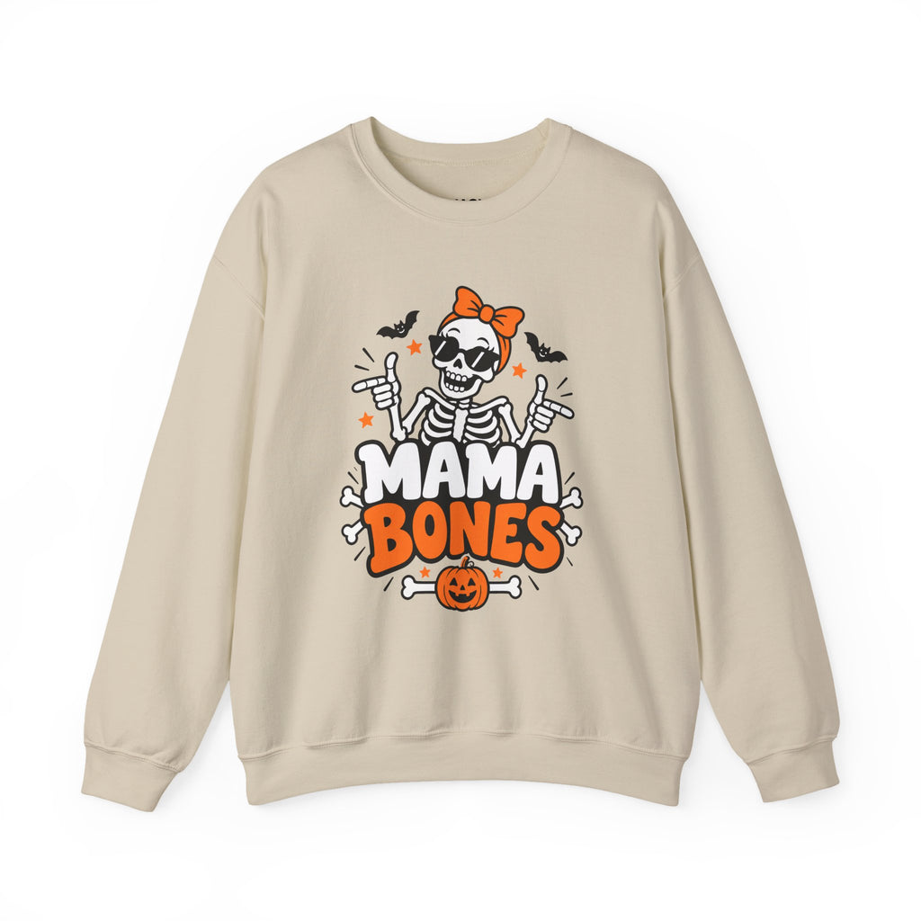 Mama Bones Halloween Sweatshirt for Moms – Funny Skeleton Crewneck