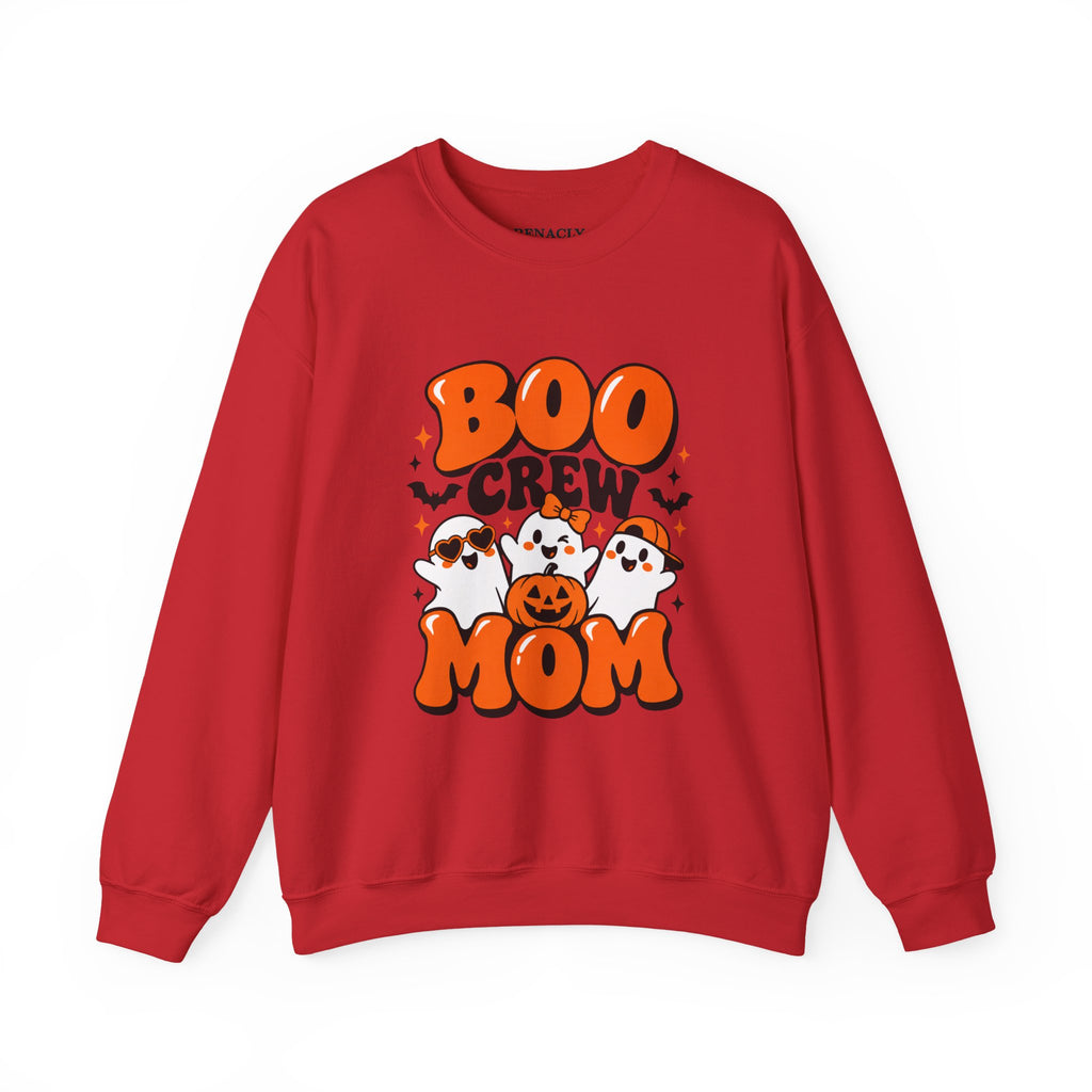Boo Crew Mom Halloween Sweatshirt – Women’s Graphic Crewneck