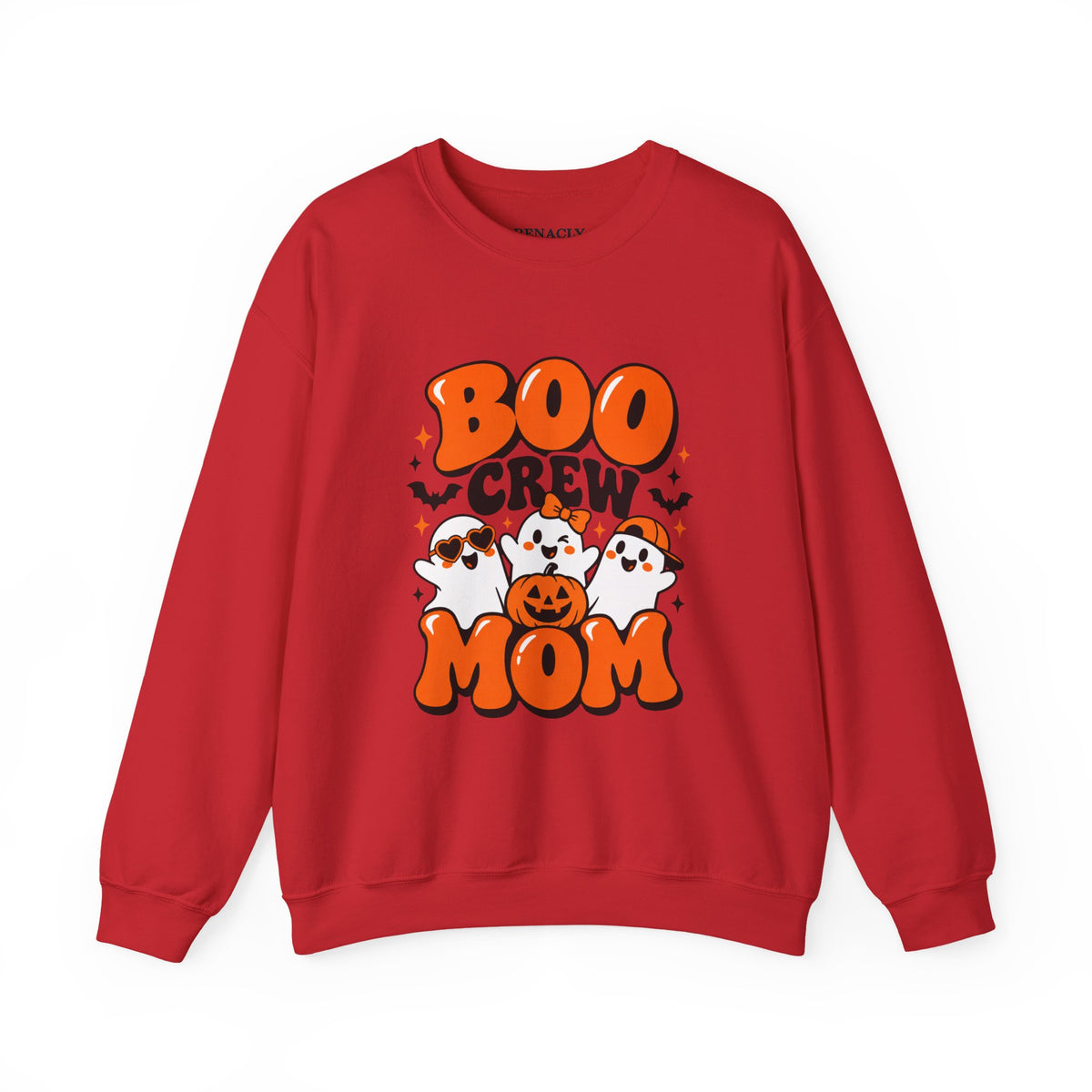 Boo Crew Mom Halloween Sweatshirt – Women’s Graphic Crewneck