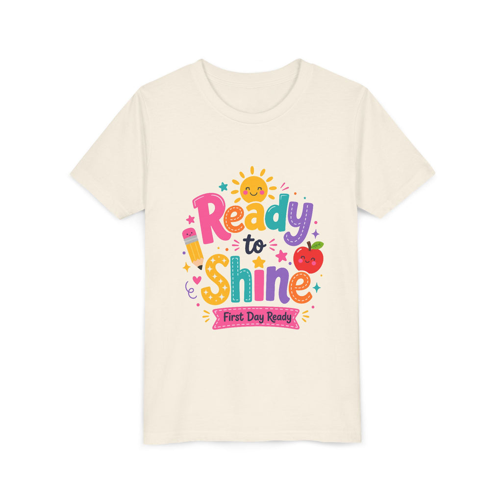 Ready to Shine Youth Tee – First Day Ready Back to School Shirt