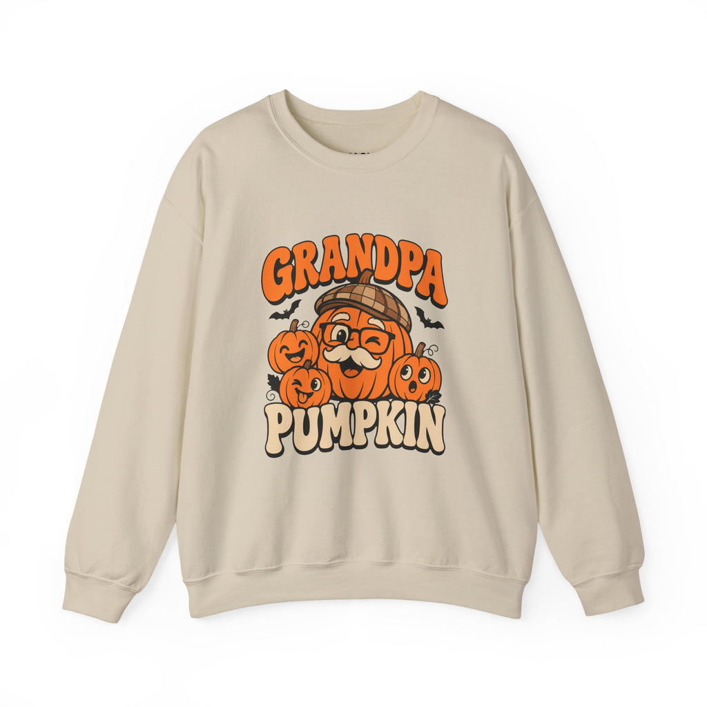 Grandpa Pumpkin Halloween Crewneck Sweatshirt