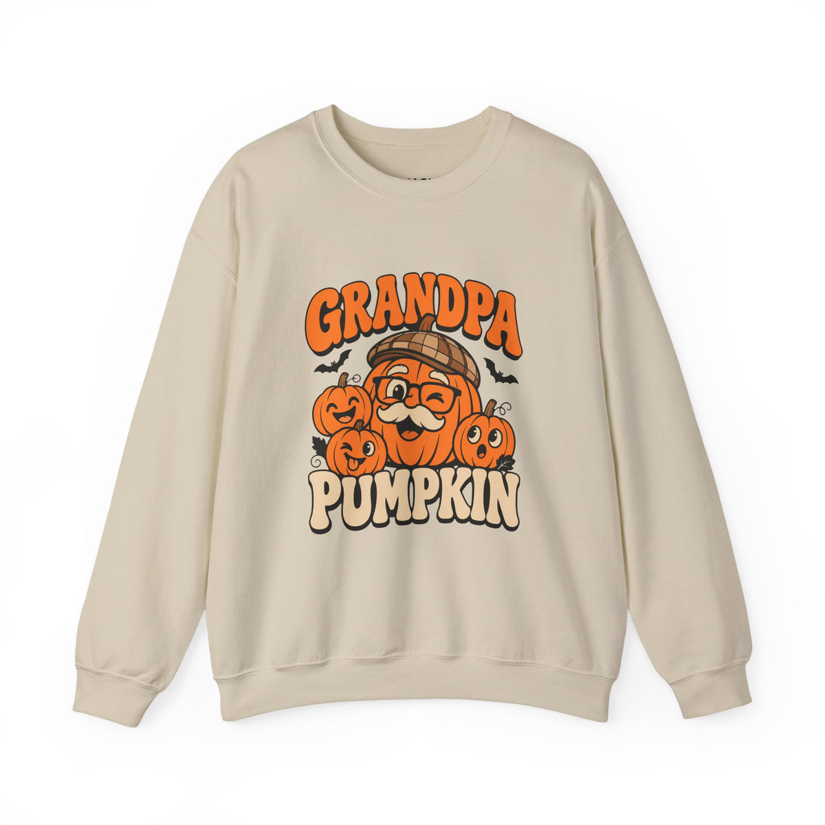 Grandpa Pumpkin Halloween Crewneck Sweatshirt