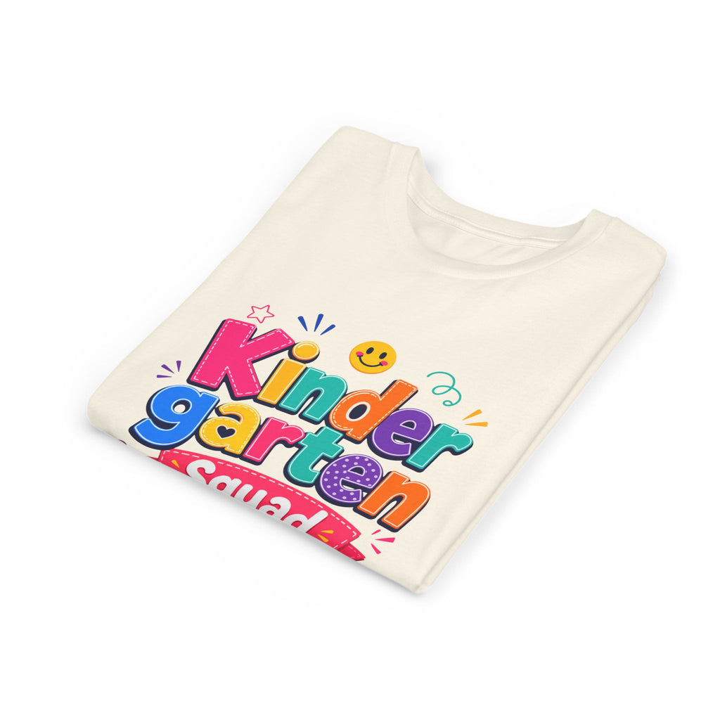 Kindergarten Squad Youth Tee — Colorful Back-to-School Kids Shirt