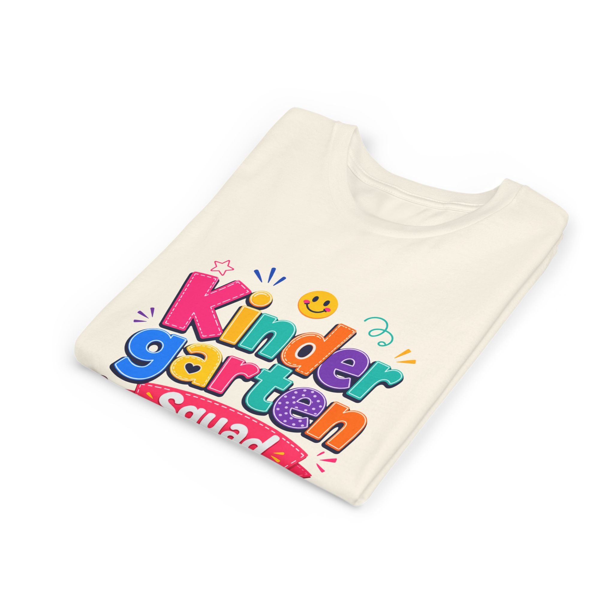Kindergarten Squad Youth Tee — Colorful Back-to-School Kids Shirt