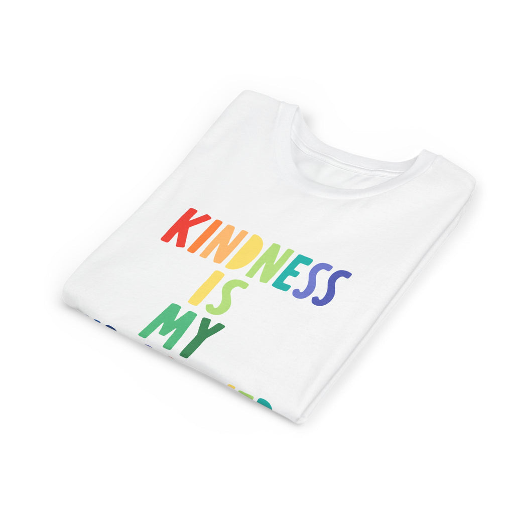 Youth Tee — Kindness Is My Superpower Rainbow Kids T-Shirt