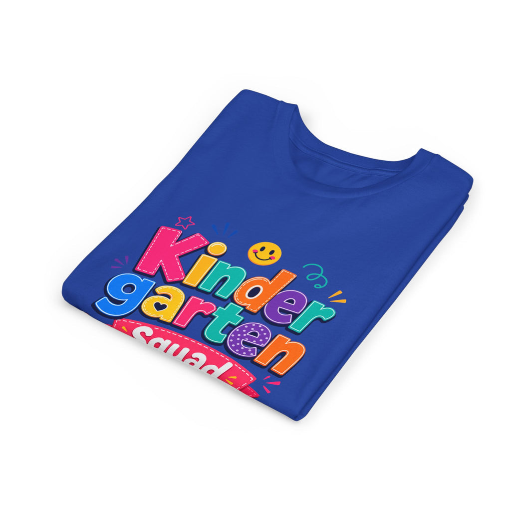 Kindergarten Squad Youth Tee — Colorful Back-to-School Kids Shirt