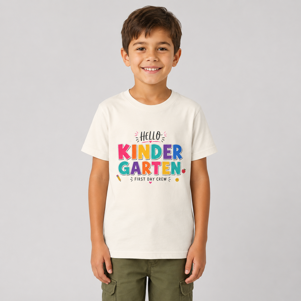 Kindergarten First Day Youth Tee — "Hello Kindergarten" Back-to-School Shirt