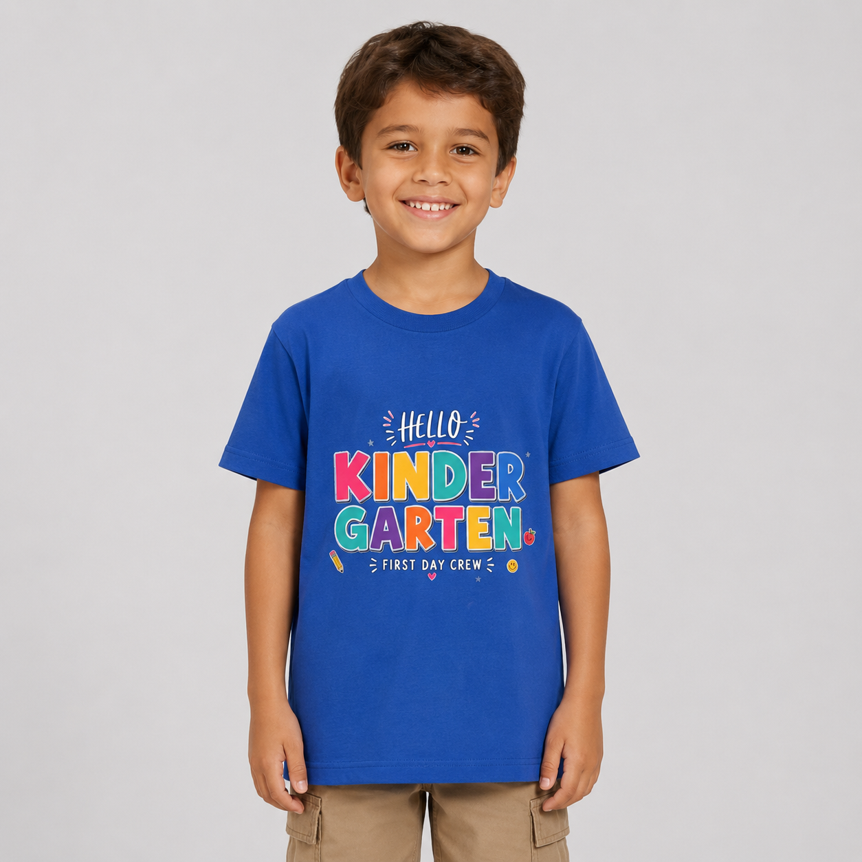 Kindergarten First Day Youth Tee — "Hello Kindergarten" Back-to-School Shirt