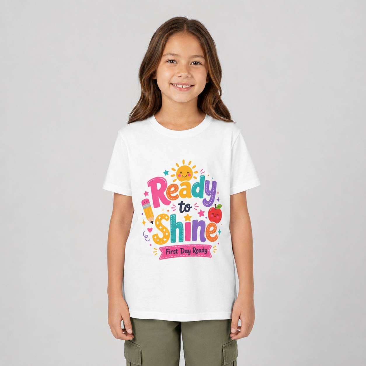 Ready to Shine Youth Tee – First Day Ready Back to School Shirt