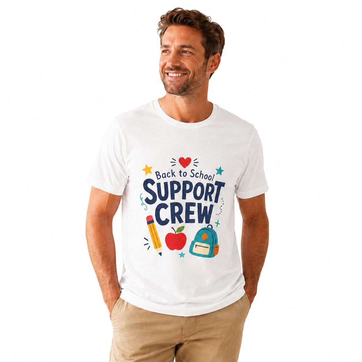 Back to School Support Crew T-Shirt — Parent, Teacher & School Staff Tee