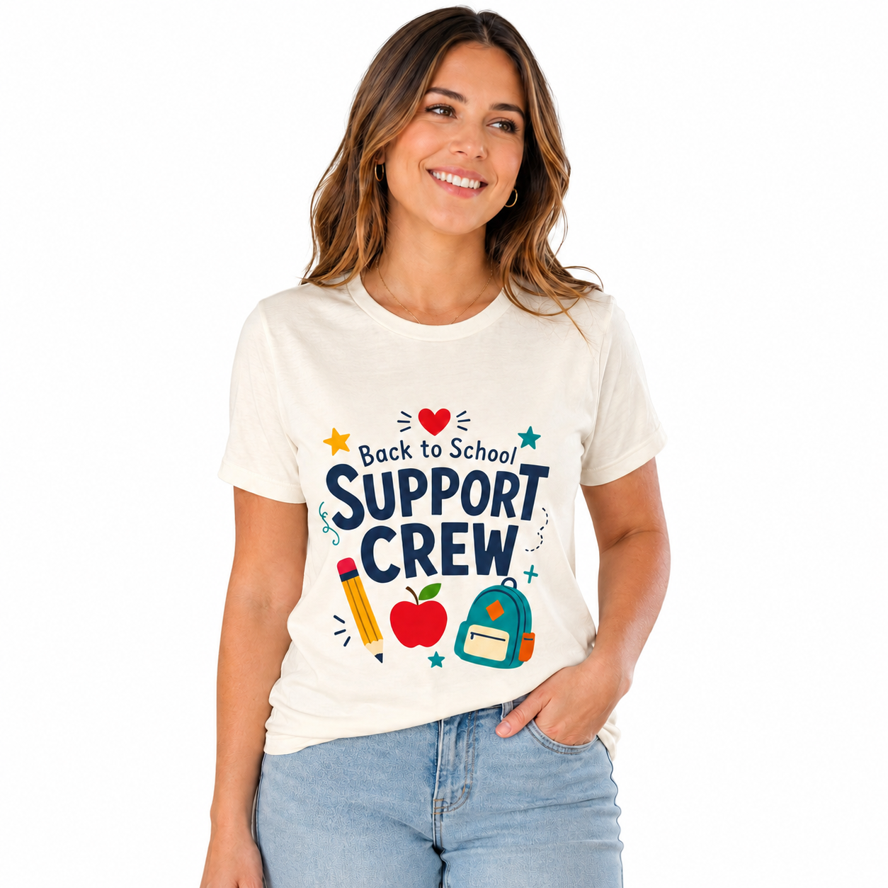 Back to School Support Crew T-Shirt — Parent, Teacher & School Staff Tee