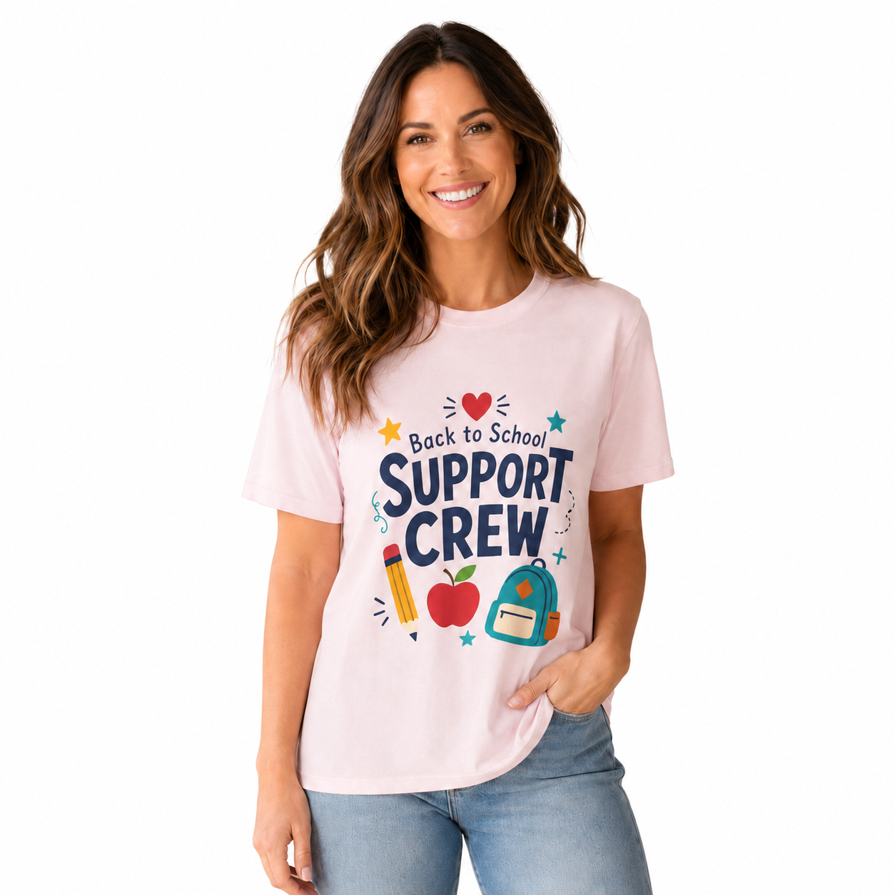 Back to School Support Crew T-Shirt — Parent, Teacher & School Staff Tee