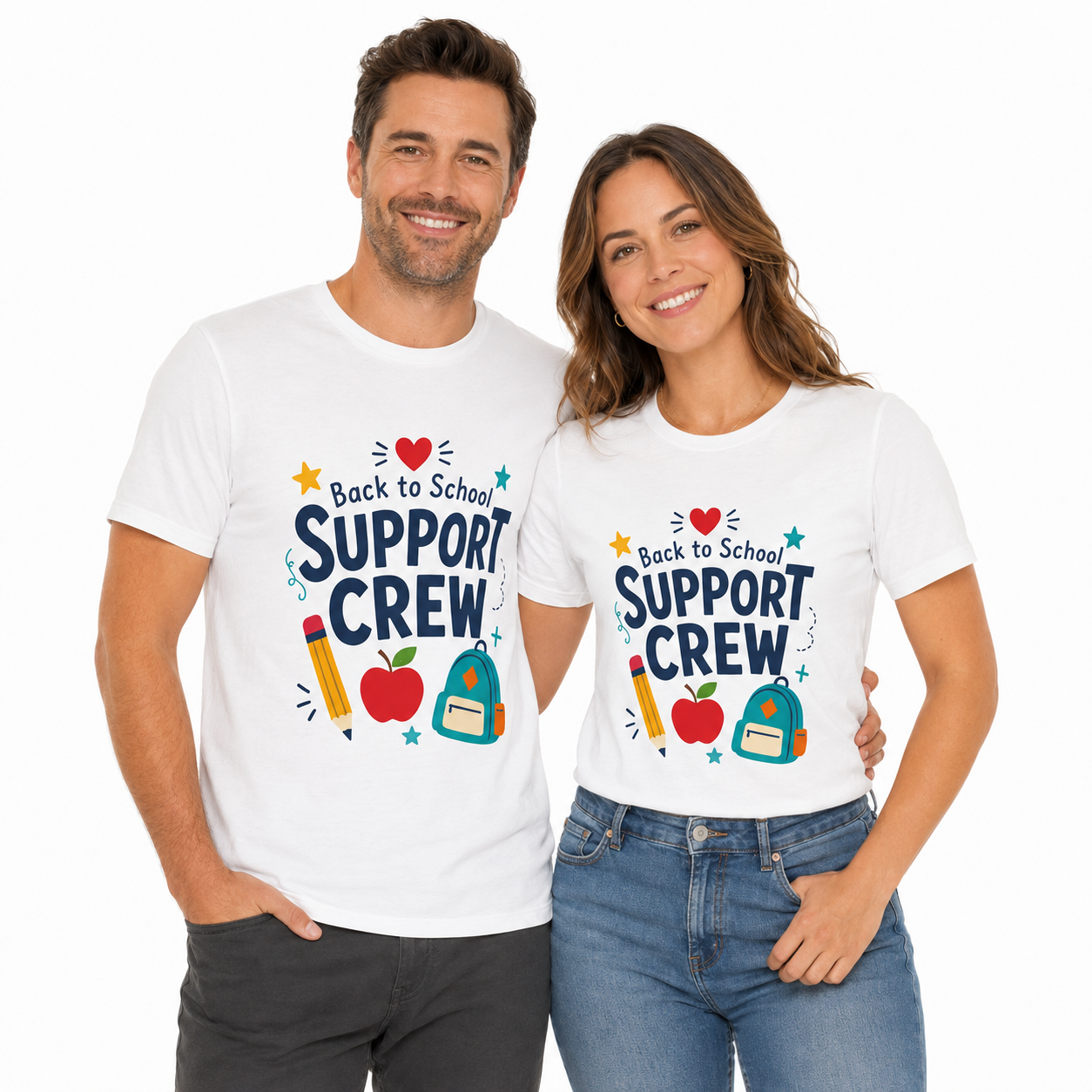 Back to School Support Crew T-Shirt — Parent, Teacher & School Staff Tee