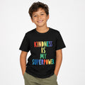 Youth Tee — Kindness Is My Superpower Rainbow Kids T-Shirt