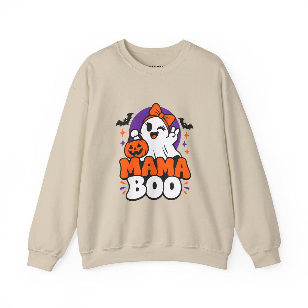 Mama Boo Halloween Sweatshirt — Cute Ghost Mom Crewneck