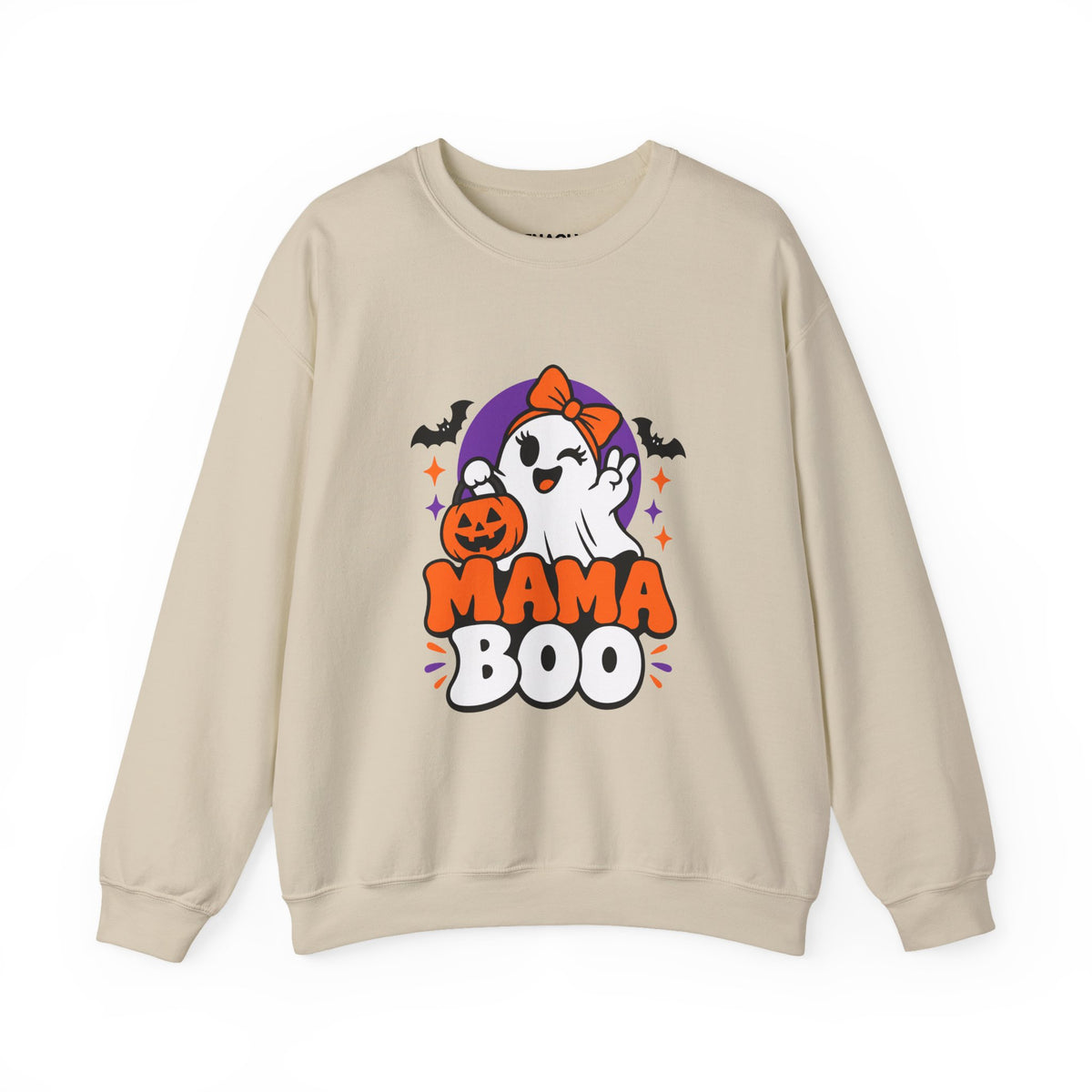 Mama Boo Halloween Sweatshirt — Cute Ghost Mom Crewneck