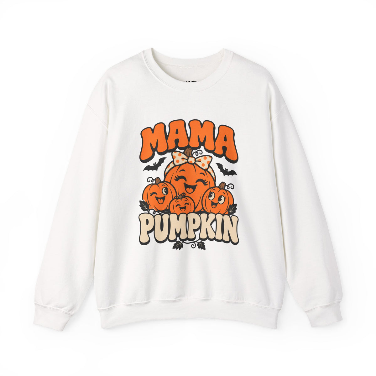 Mama Pumpkin Halloween Crewneck Sweatshirt for Moms
